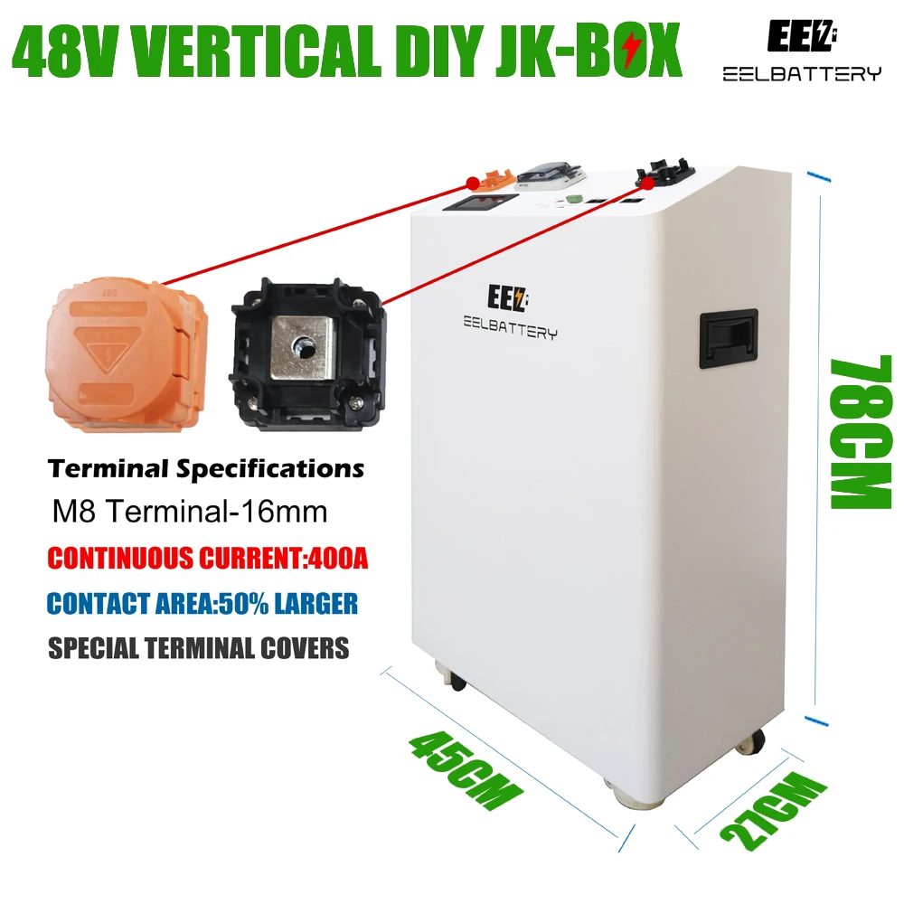 EEL Battery Box 48V Solar Power Banks LiFePO4 Server Case Standing With Wheels Suit 280Ah Energy Rack Lithium Assemble Stackable