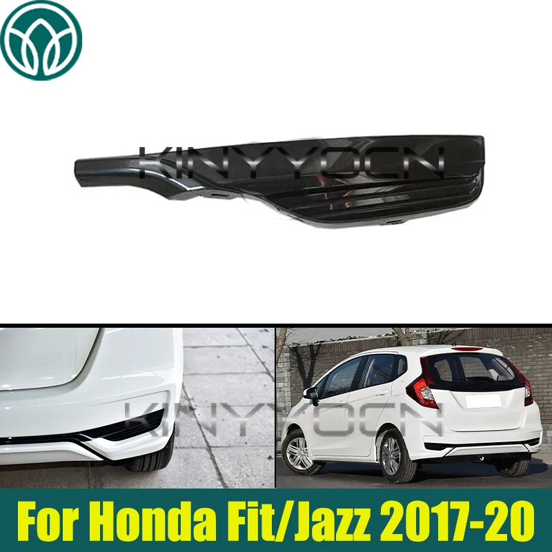 

Black Rear Bumper Fog Light Cover Trim For Honda Fit/Jazz 2017 2018-2019 2020 Foglamp Cover Grille