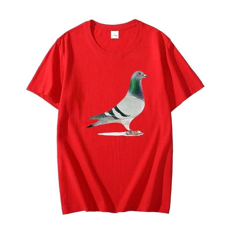 Summer Cotton T-shirt Bird Pigeon Animal graphic t shirts oversize t shirt for men short sleeve t-shirts Harajuku Men\'s clothing