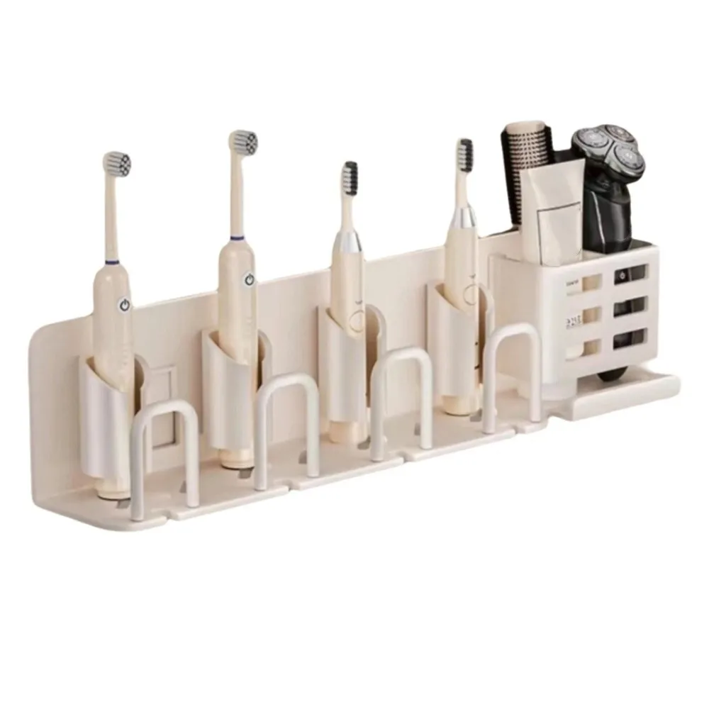 

Водонепроницаемый держатель для электрической зубной щетки, самоклеящаяся многофункциональная стойка для хранения зубной пасты, экономия места