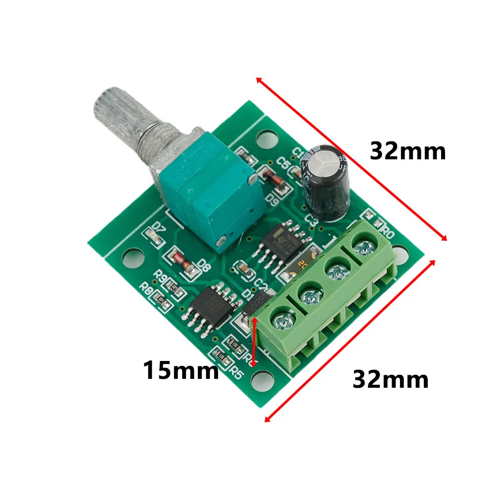 Load Linear DC Motor Speed Controller Motor Potentiometer 0-2A Potentiometer (Linear) Speed 1.8V/3V/5V/6V/12V Switch