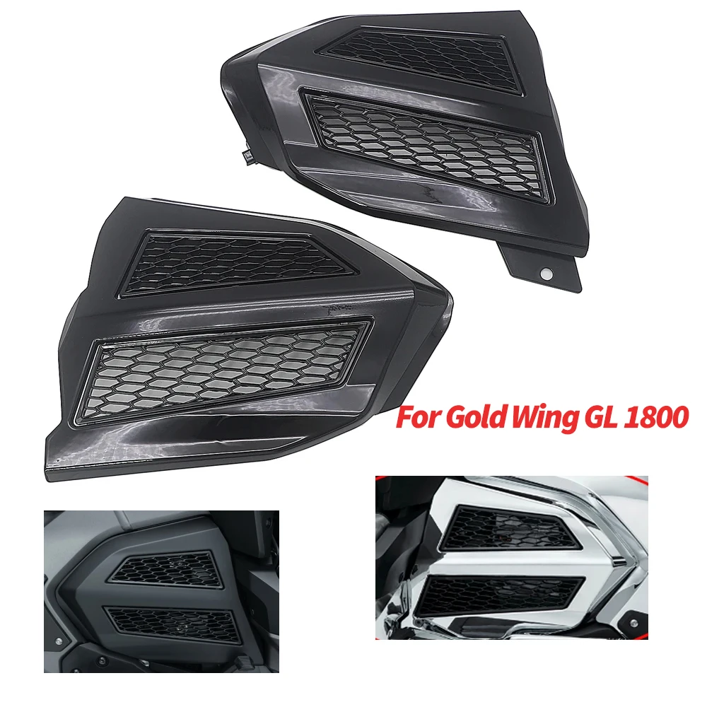 

Fairing Radiator Grille Cover Engine Transmission Covers Chrome/Black For Honda Gold Wing GL 1800 GL1800 F6B 2018-2021 2020 201