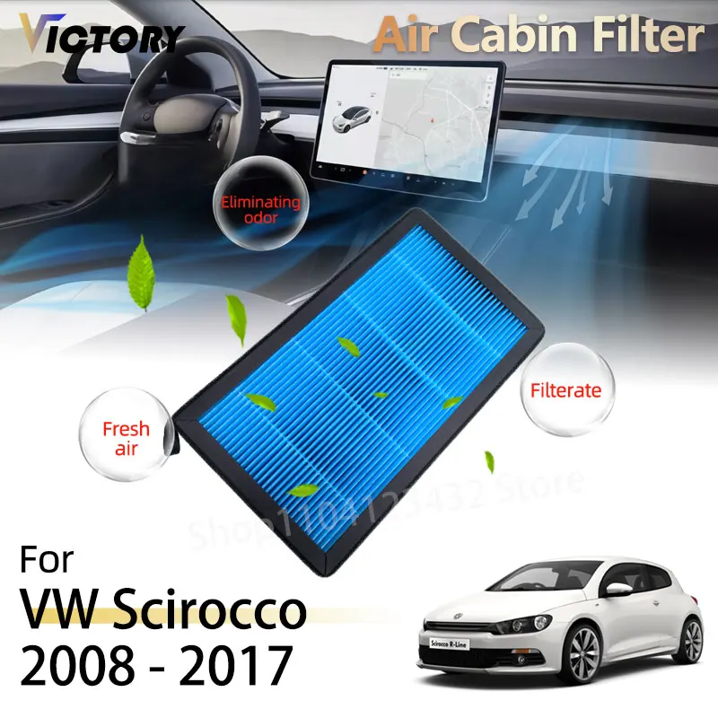 

HEPA For Volkswagen VW Scirocco 2008 - 2017 2016 2015 2014 2012 2010 2009 Car Accessorie Air Conditioning Cabin Filter 6RD820367