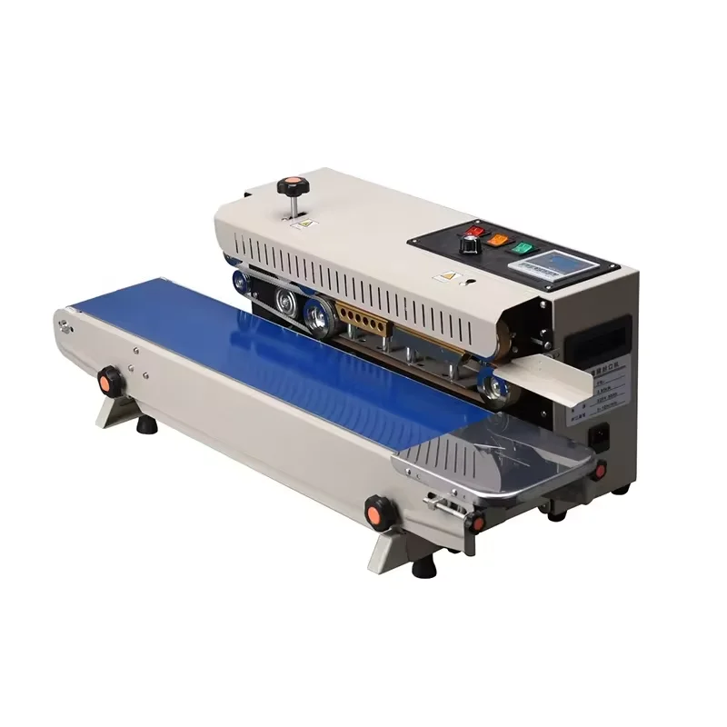 Continuous Bag Band Sealing Machines Automatic Package Heat Sealing Machine Pp Plastic Bag Heat Impulse Sealing Machines