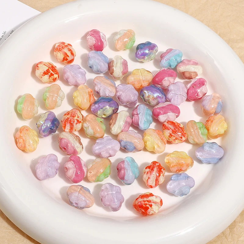 

1pc 15x19mm Sweet Cute Resin Gradient Oil Painting Cloud Irregular Beads Used For DIY Handmade Necklace Bracelet Making Products