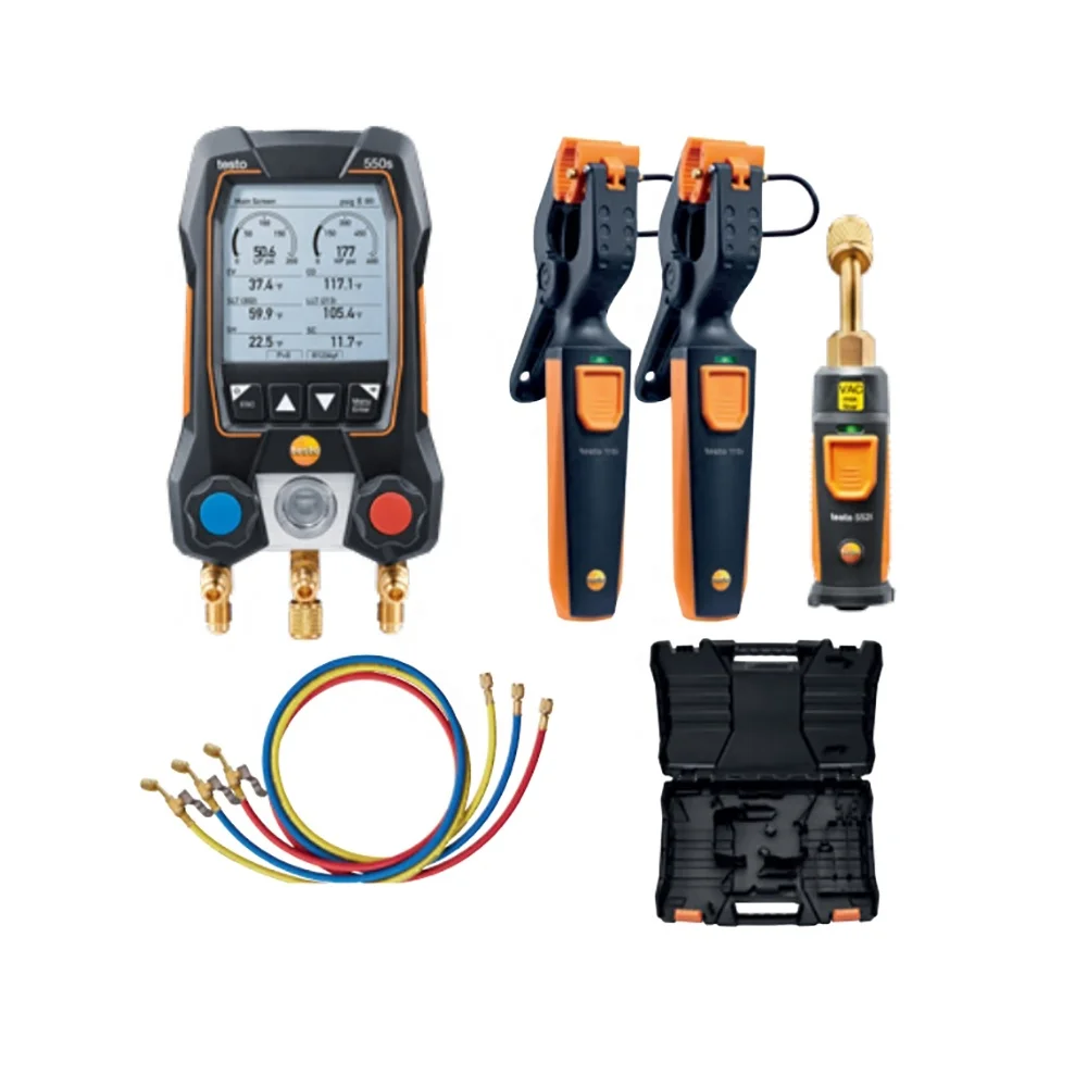 

Original Tes-to 550s Smart Kit with Hoses 0564 5505 01 Smart Digital Manifold