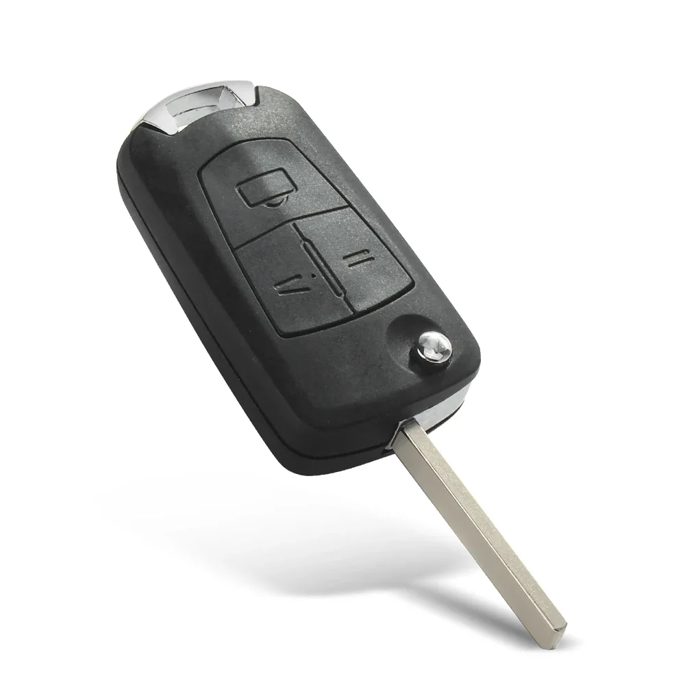 Dandkey 10 szt. Zamiennik zdalnego zmodyfikowanego składany kluczyk samochodowy do Vauxhall Opel Astra Zafira Omega Vectra obudowa kluczyka do samochodu Fob HU46 HU100