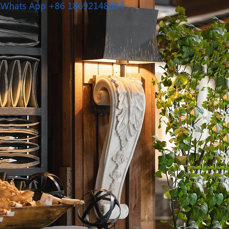 Rustic American Wall Decor Lighting Fixture for Restaurant and Hotel Decoration Vintage Style Photo Prop