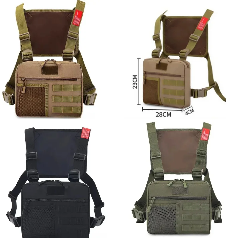 Portable Street Fashion Oxford Vest Bag Multi-function Backpack Camouflage Running Travel Bag Outdoor travel supplies