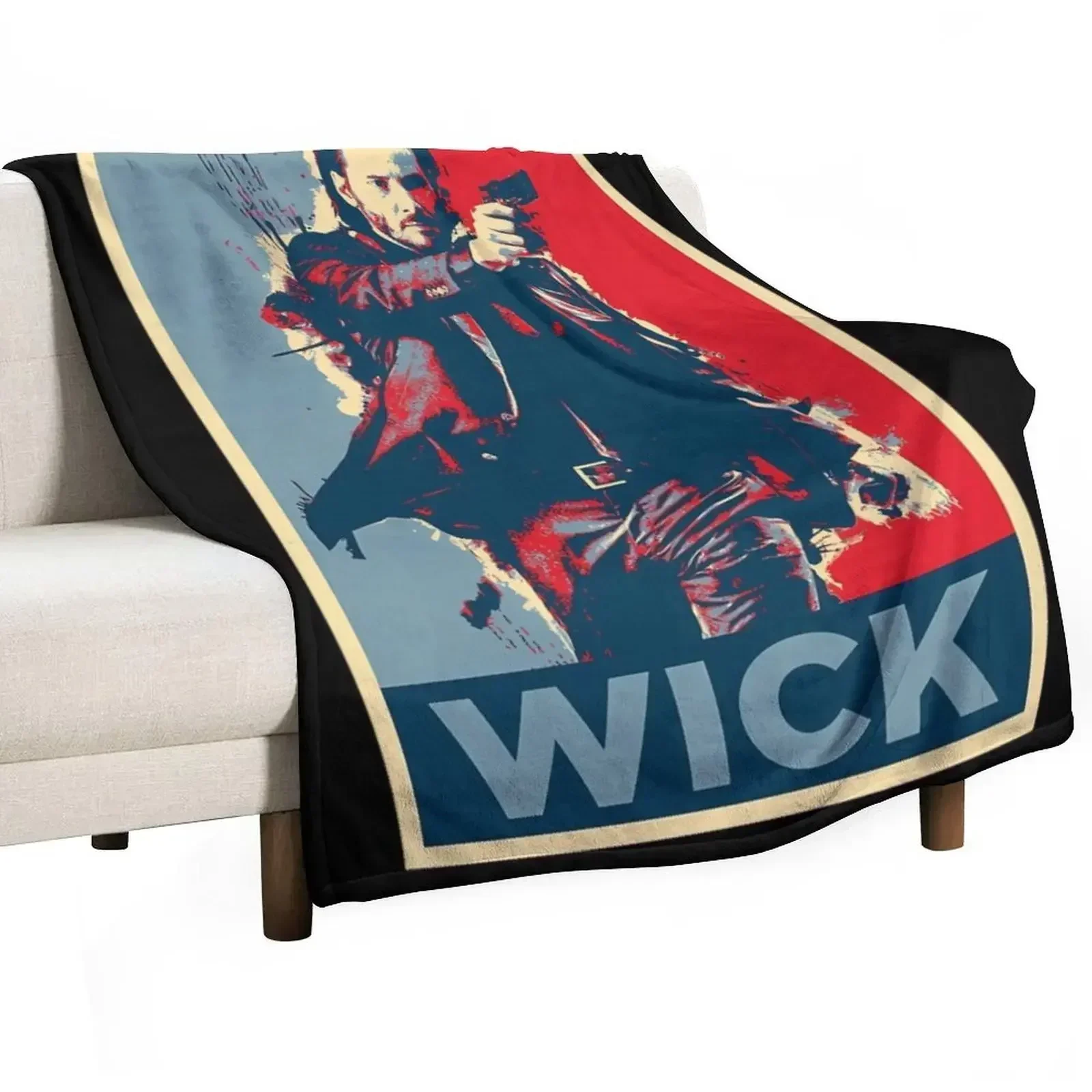 John Wick Art Throw Blanket Thermals For Travel for winter Bed linens Blankets