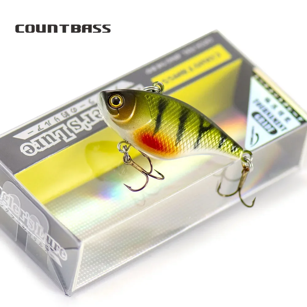 Countbass  Vibration Wobblers 40mm 4.6g Hard Baits Lipless Crankbaits Sinking Angler\'s Fishing Lures for Freshwater