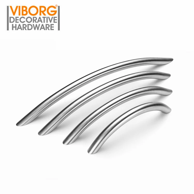 

(5 pieces) VIBORG Deluxe Solid 304 Stainless Steel Modern Kitchen Cabinet Cupboard Door Handle Pulls Drawer Pull Handles SA-722B