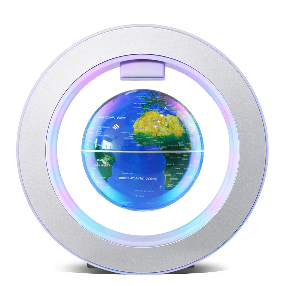 AR Magnetic Levitation Globe Lamp LED Light Up Earth World Map Creative Gift for Birthday Student Graduation Office Desk Decor