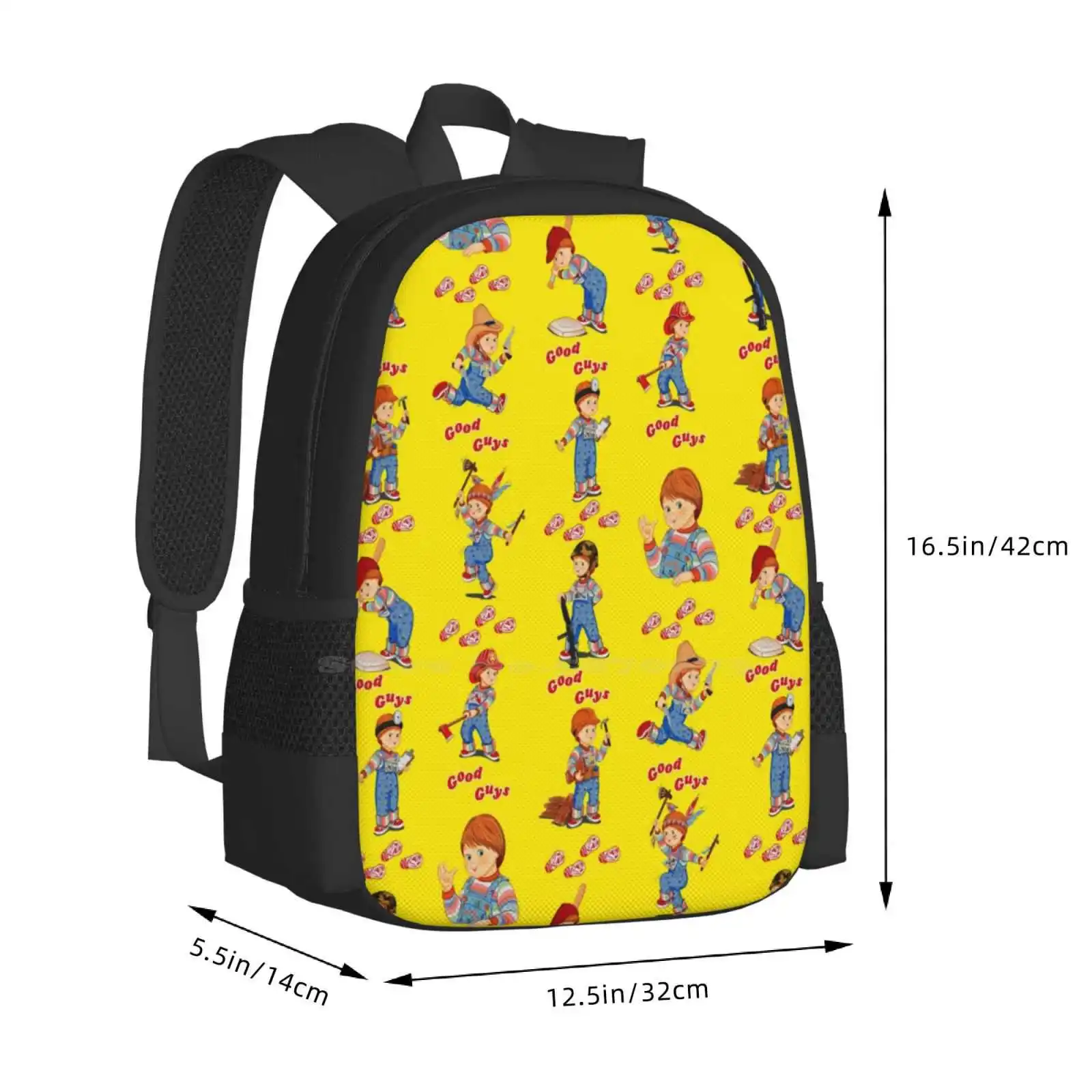 Good Guys-Child'S Play-Chucky Pattern Design Laptop Travel School Bags Childs Play Chucky Good Guys Doll 80S Horror Icon