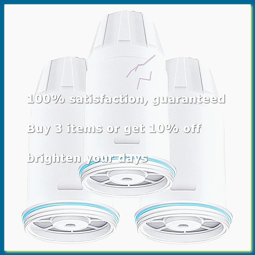 3Pcs Water Filters Replacement for Zero ZR-001,ZR-003 ZR-004, ZR-006 Water Pitchers and Dispenser,Multi-Layer Filtration