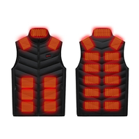 Men's Four-control Zone 21 Heating Vest Women USB Charge Winter Outdoor Warm Vest  Adjustable Temperature Sports Heatable Vest