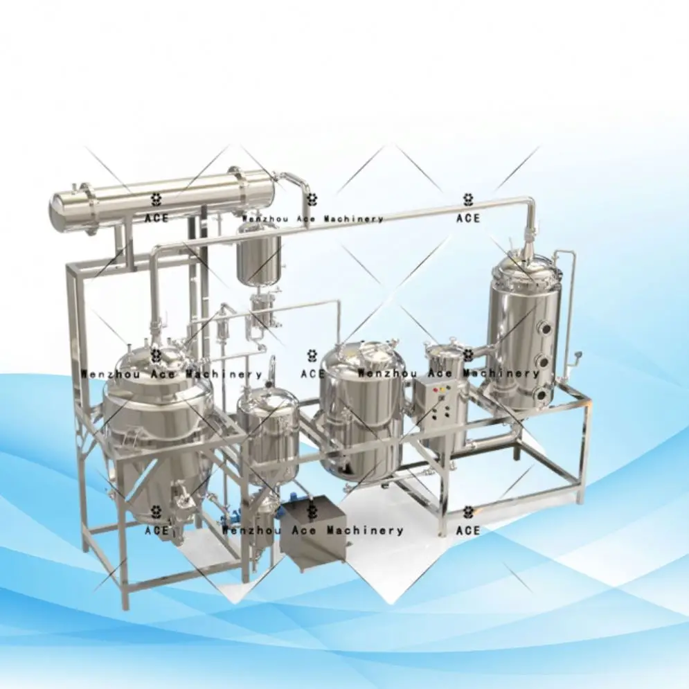 Linea di produzione di cactus per vasi di estrazione di liquidi solidi in acciaio inossidabile SS316L 500L