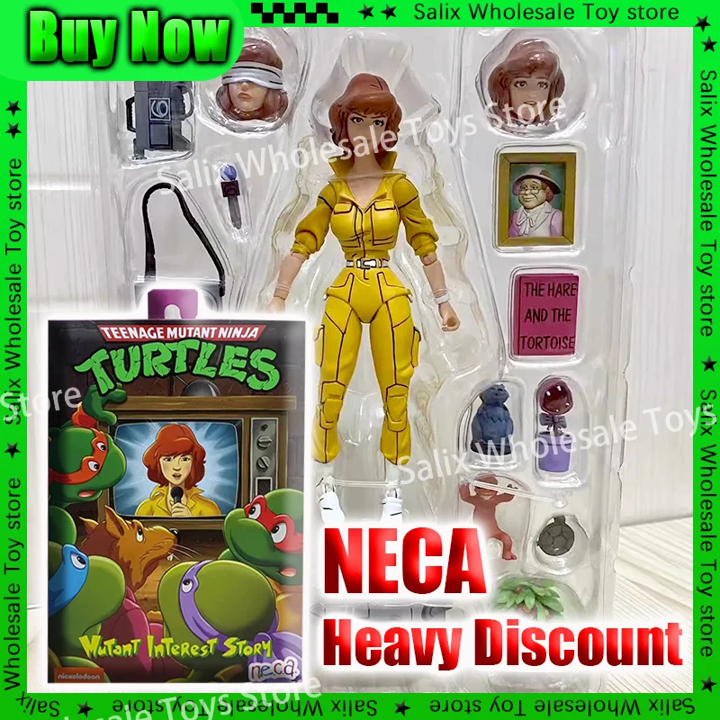 Neca Teenage Mutant Ninja Turtles April O'Neil Female Journalist Tmnt Action Figure Big Discount Anime Kids For Toy Customized