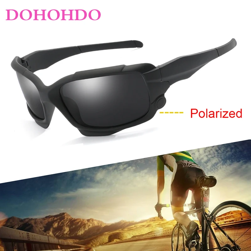 DOHOHDO Men Polarized Sunglasses Night Vision Bicycle MTB Road Bike Glasses Sport Driving Fishing Goggles Cycling Eyewear Women