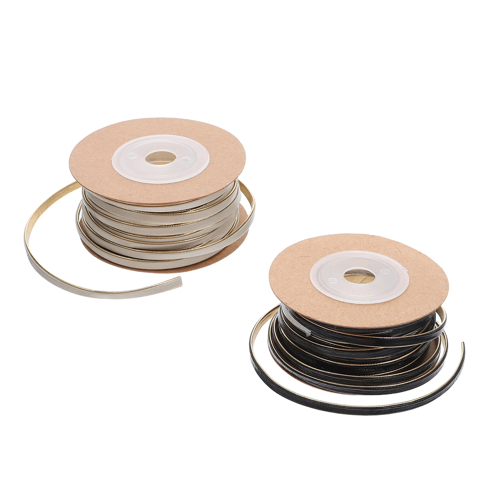 

2 Roll Color-blocked Rope Gifts Craft Party Decoration Cord for Crafting