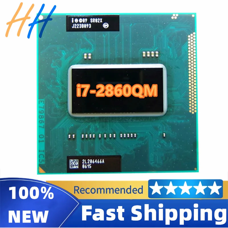 Intel Core i7 2860QM SR02X 2.5GHz 4-Core 8-Thread Laptop notebook Processor LGA G2 / rPGA988B