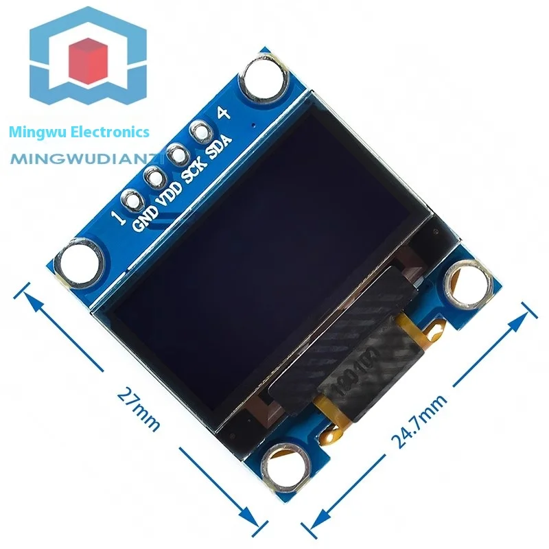 Module d'affichage OLED blanc série IIC oled 0.96 pouces, 128x64 I2C SSD1306 12864, carte d'écran LCD pour Arduino