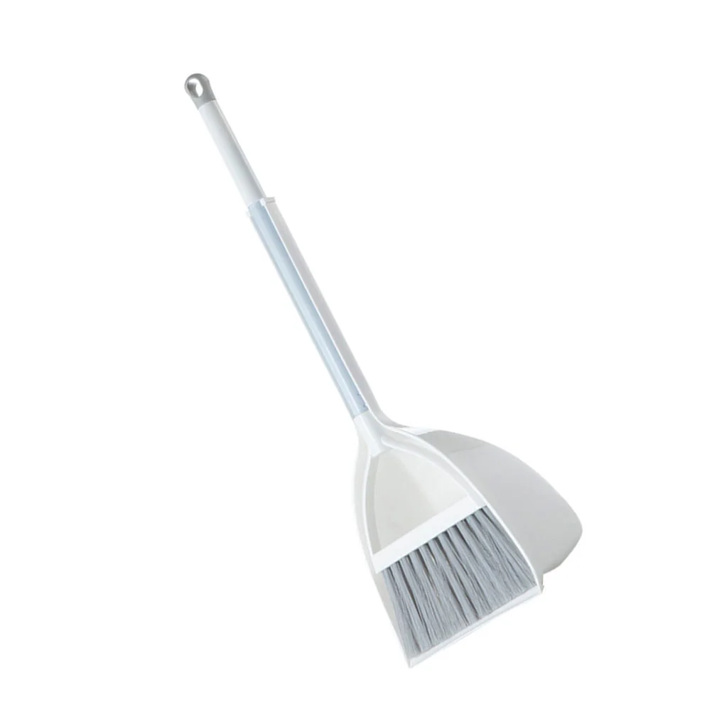 1 ชุดแกล้งทําเป็นเล่นเด็กไม้กวาดพลาสติกขนาดเล็ก Dustpan Housekeeping Helper ของเล่นเด็กชุดไม้กวาดขนาดเล็กไม้กวาดและที่โกยผงชุด