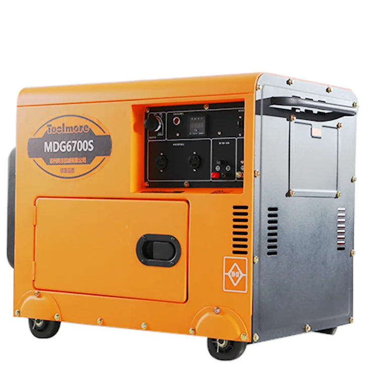 Portable Fuel Generator Fuel Silent 5kva With Electric Start For Construction Work