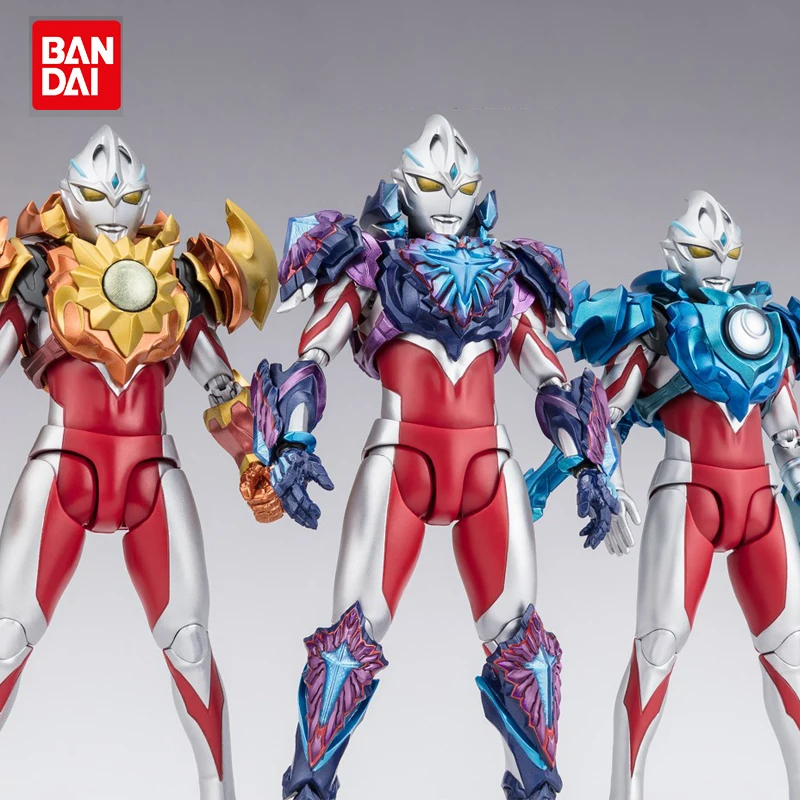 

Bandai Original Genuine S.H.Figuarts Ultraman Anime Figure Arc Tiga Blazar Zero X Action Figure Toys for Boys Girls Kids Gift