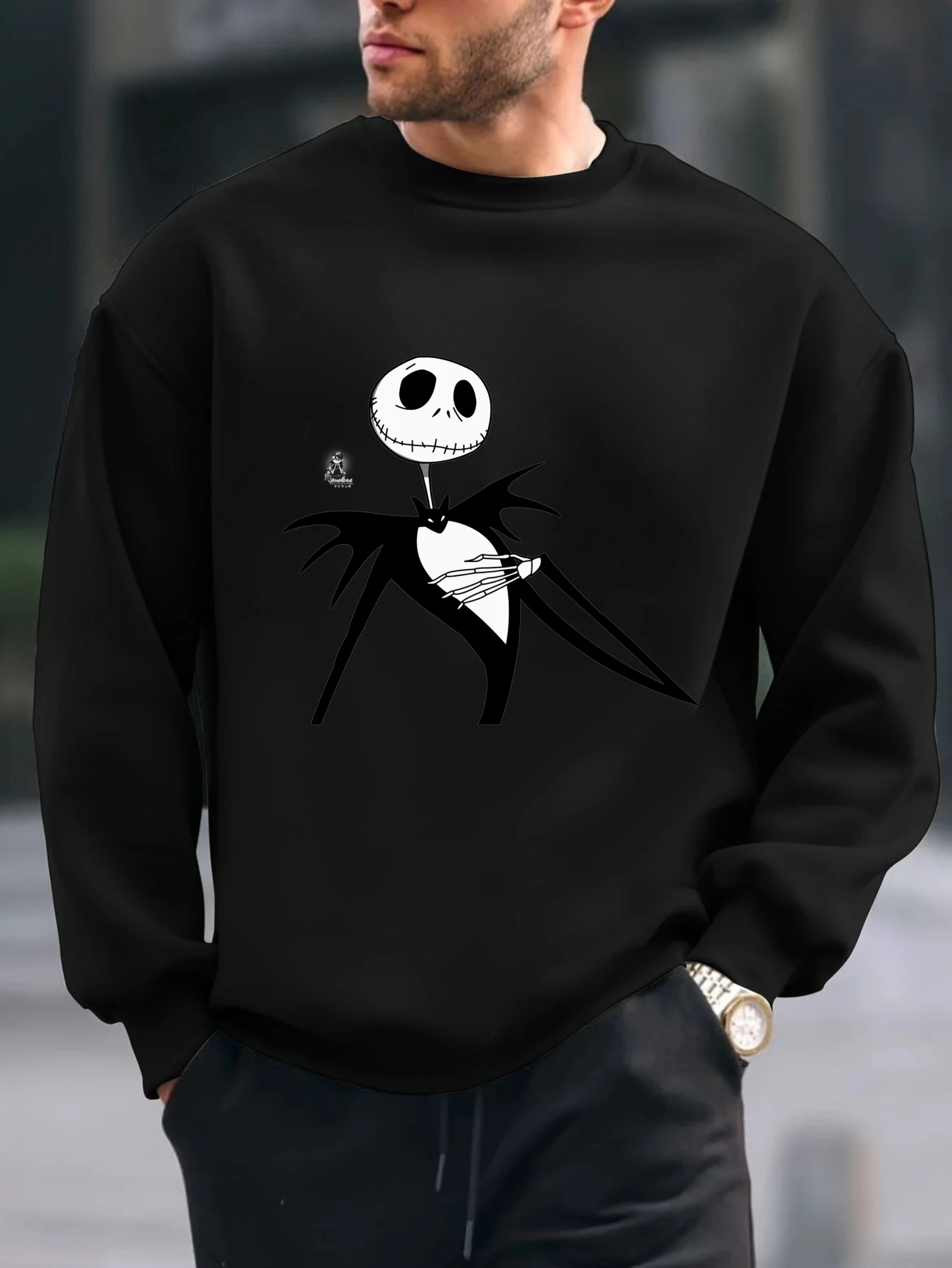 

Костюм Evil Ghost 2025, топы с принтом, мужская повседневная толстовка с длинными рукавами, весенне-осенняя толстовка с капюшоном, свободная толстовка