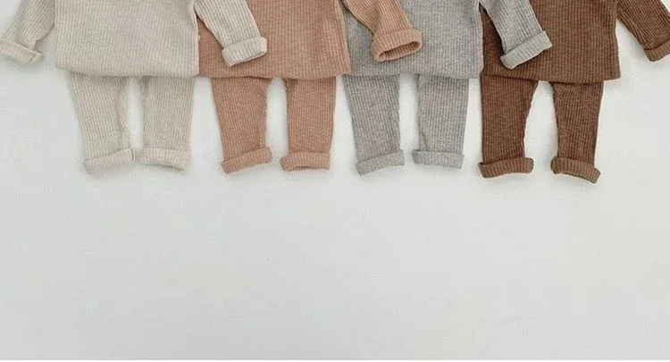 Herbst Winter Brach Thermo-unterwäsche Anzug Baby Kleidung Sets Jungen Mädchen Pyjama Sets Baby Warme Nachtwäsche Kinder Kleidung – Detail 2