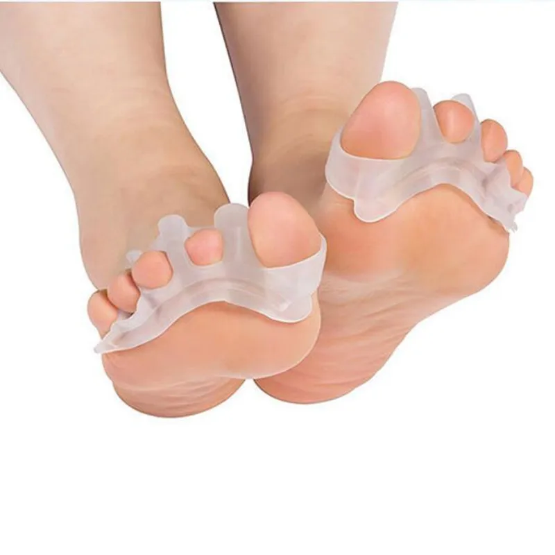 Toe Separator Silicone Soft Hallux Valgus Protector Divider Bunion Orthopedic Adjuster Foot Care Alleviate Pain Safe Repeat Use