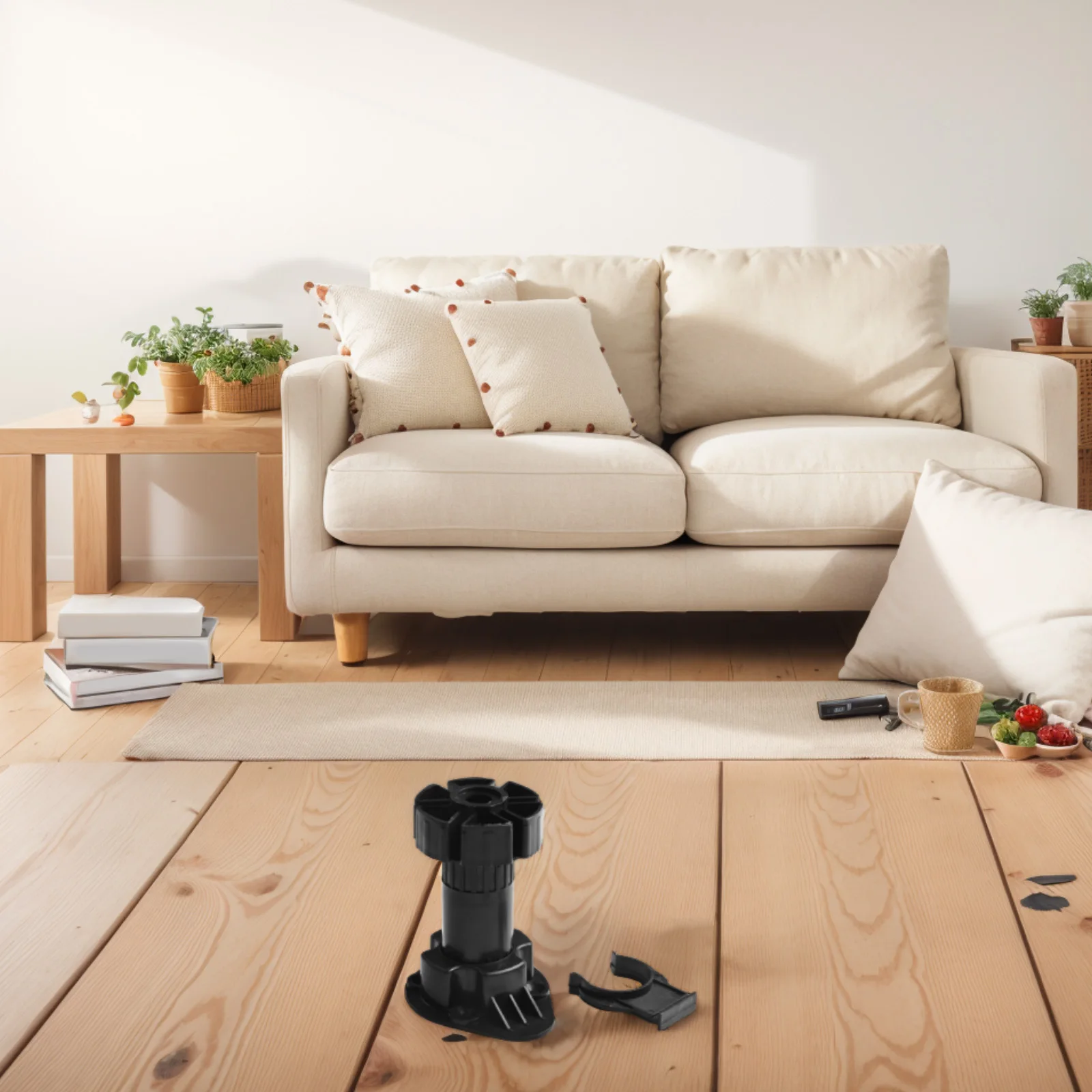 Easily Adaptable Pack Of Four Sturdy Legs For Different Types Of Furnishing Like For Cabinets And Sofas With Strong Build