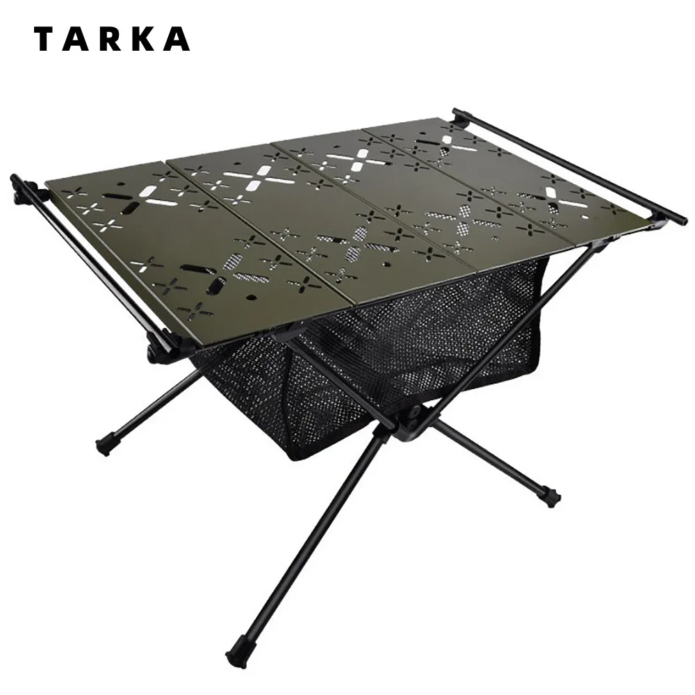 

TARKA Foldable Camping Table Portable Aluminum Alloy Folding Table Lightweight Picnic Fishing Outdoor Table