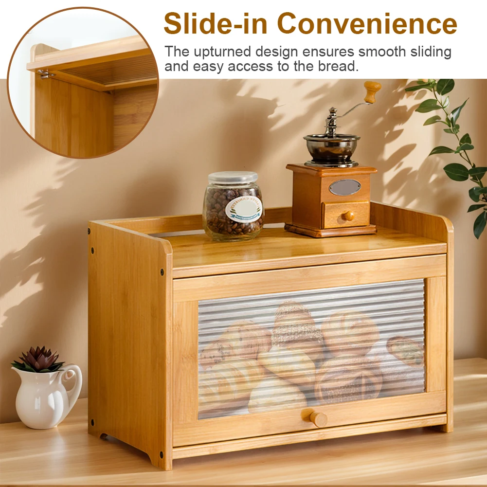 Loaf Bread Box Multi-Purpose B - огляд і ціна Bread Box Bamboo