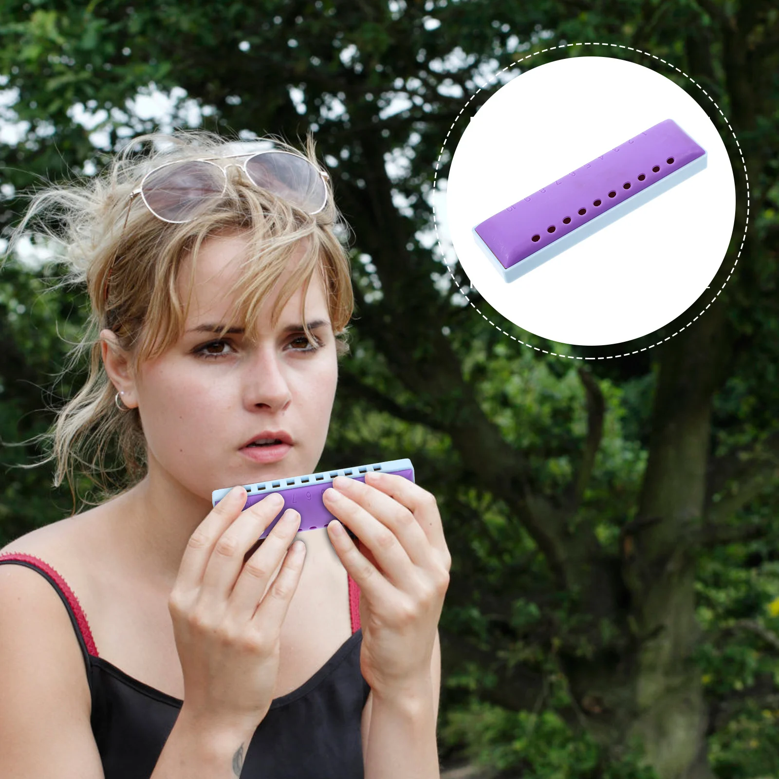 

1Set 10 Hole 20 Tones ABS Blues Harmonica for Beginners Advanced Players Durable Long Lasting Perfect for Music Lovers Cultivate