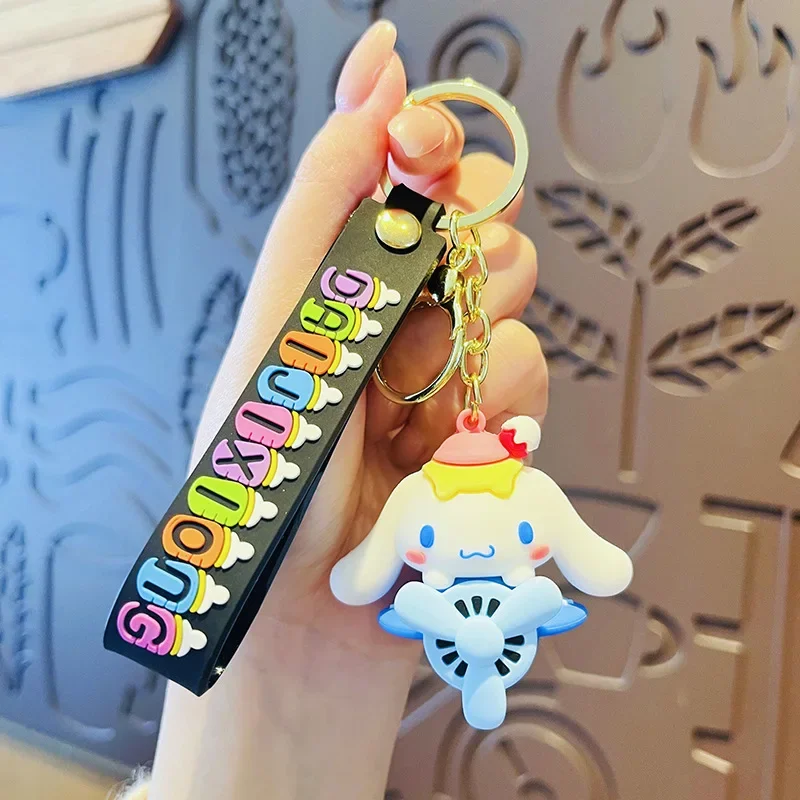 Sanrio Hello Kitty Cartoon Auto Sleutelhanger Speelgoed Anime Kuromi Mijn Melodie Cinnamoroll Rugzak Hanger Ornamenten Anime Figuur Kid Cadeaus