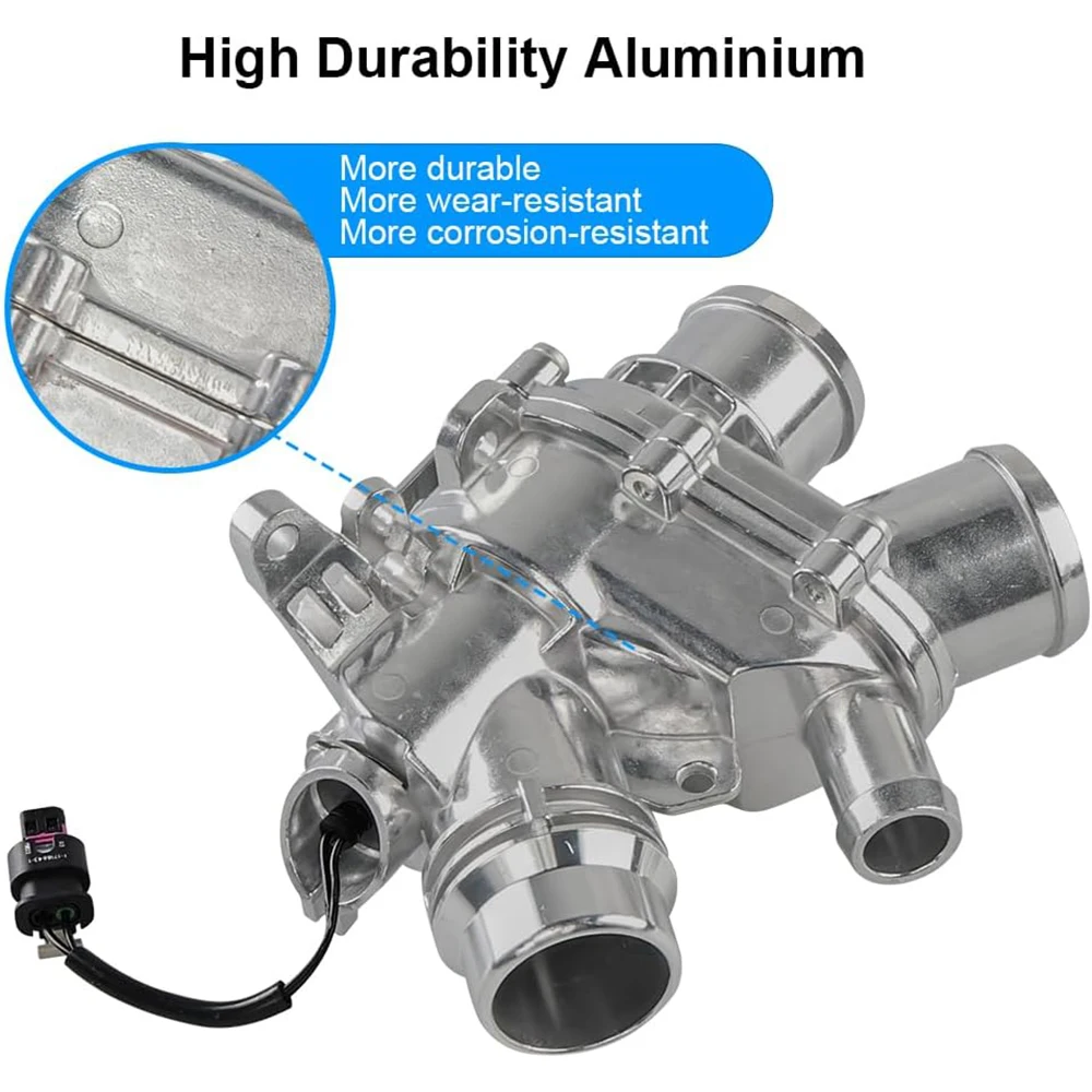 Upgraded Metal Thermostat With Sensor OE#LR062498 LR069809 LR095895 LR107288 For Jaguar Land Rover AJ126 3.0L V6 S/C Engine Cool