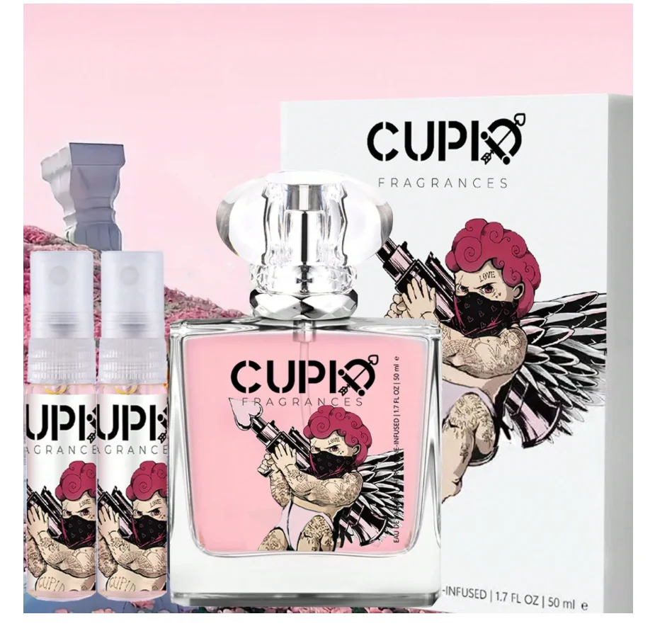 Agua de Colonia Cupid, Perfume Lomont - Mujer - 1.7 Oz (50 ml), Fragancia, más dos botellas de perfume de 5 ml, para la familia