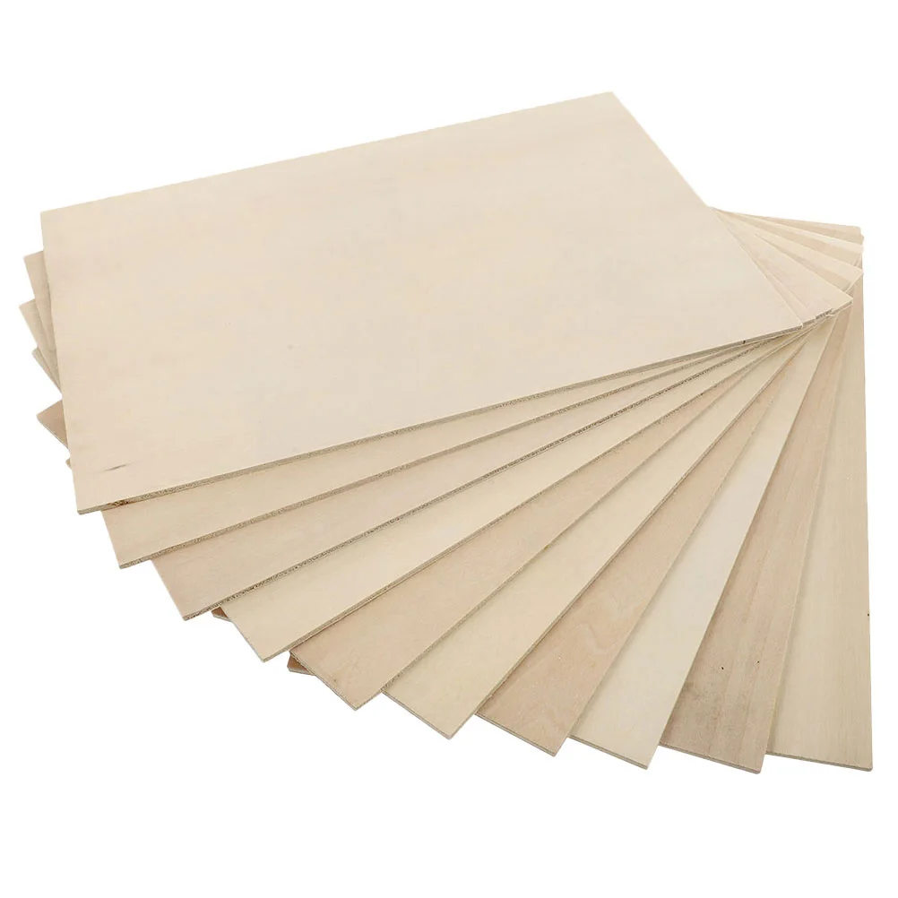 

10pcs 100x200x1.5mm Wooden Boards Basswood Sheets for Crafts DIY Supplies Blank Wood Slices Tools Sewing Accessories