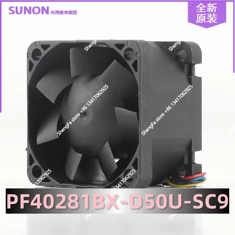 SUNON new PF40281BX-D50U-SC9 is a high-quality four-wire 4028 40X40X28MM 12V 10.8W PWM speed control fan