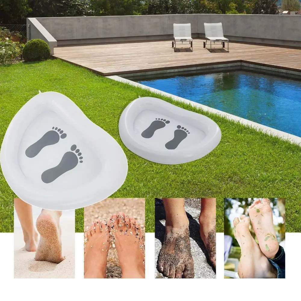 

New PVC Pool Foot Bath Basin Portable Inflatable Foot Soaking Bath Basin Durable Easy to Clean Pool Foot Soak Washing Tub