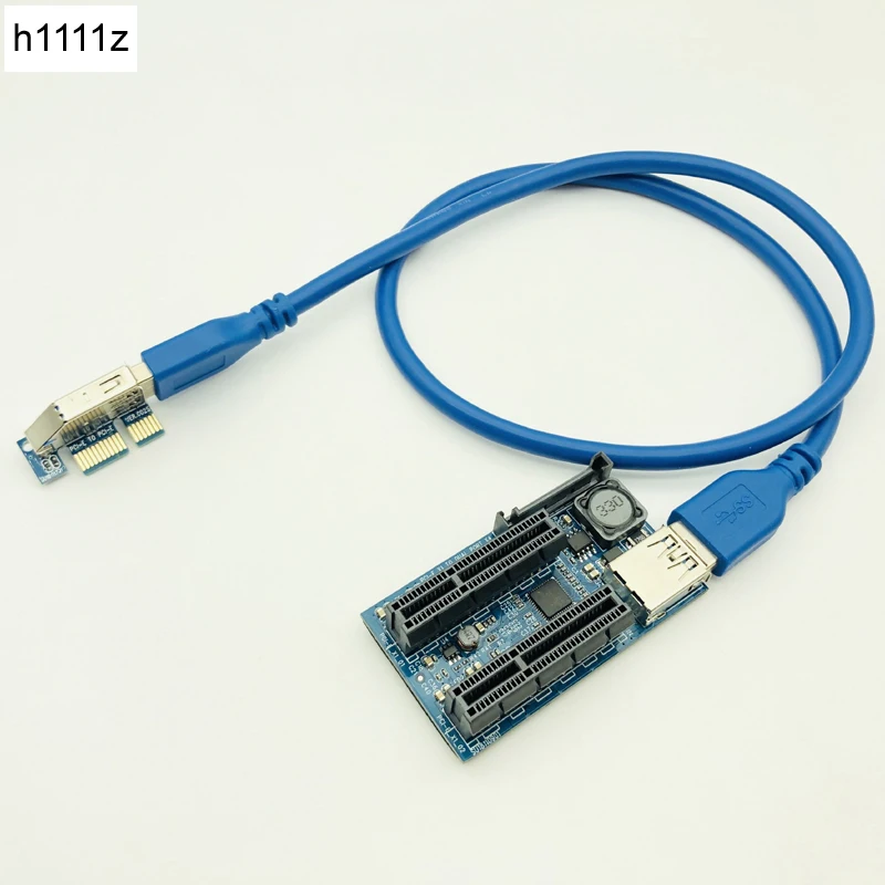 NOWOŚĆ Dodatkowa karta PCI Express USB 3.0 Adapter Raiser PC Components Extender PCIE Riser PCI-E Card Riser PCI E Riser dla karty graficznej