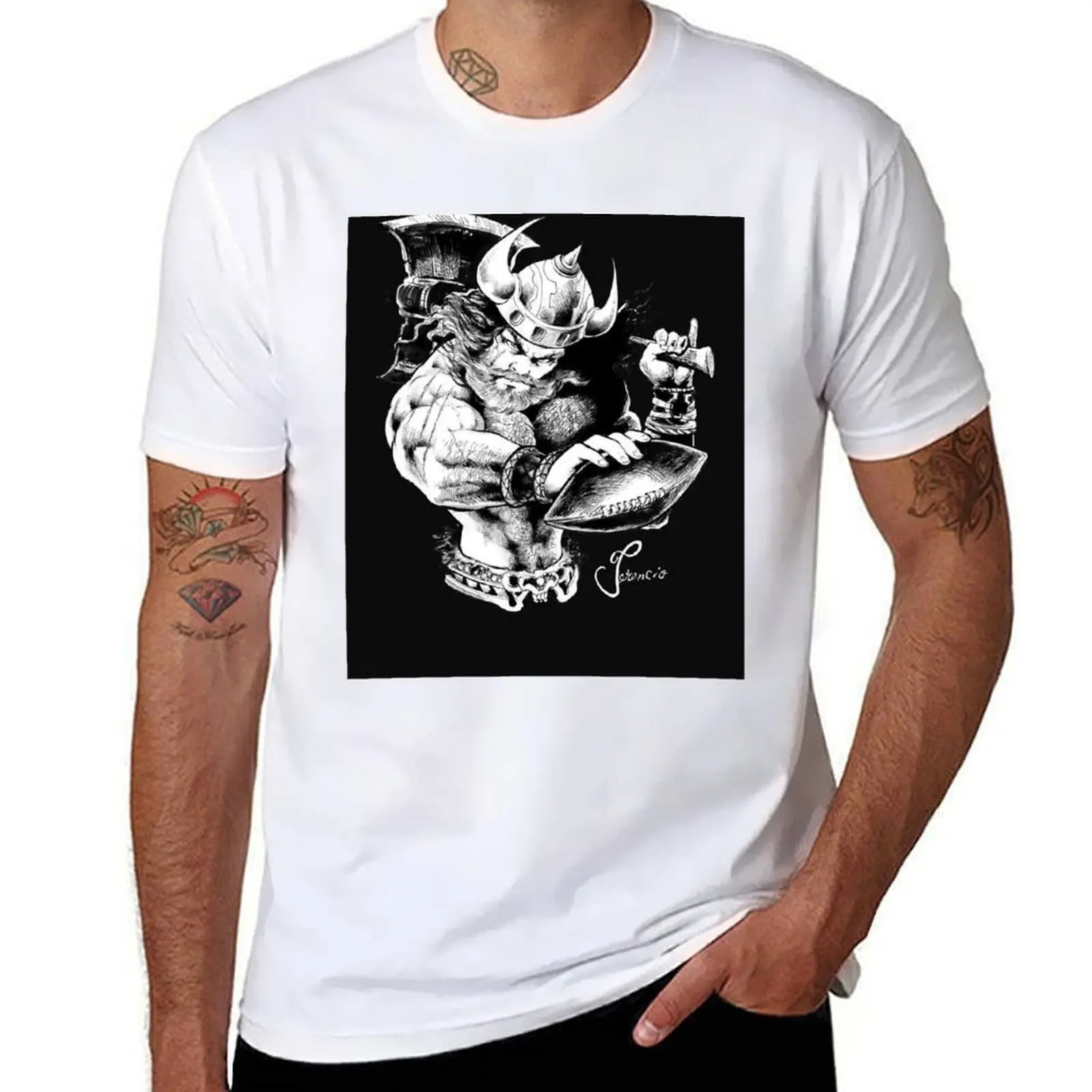

Vikings Football in Black T-Shirt t shirt men 100% cotton luxury brand t shirts for man cotton funny T-Shirt