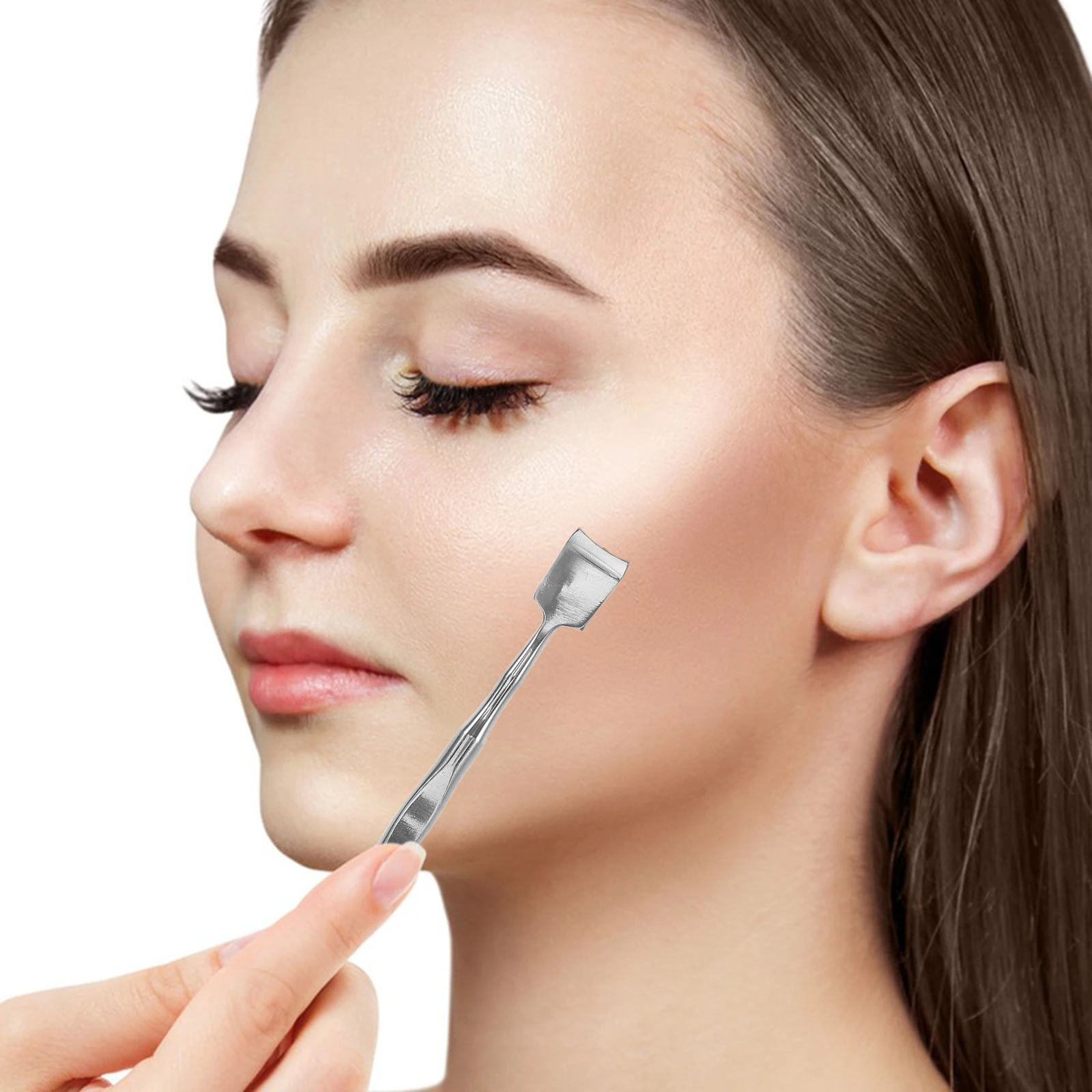 Mee-eterreinigingsgereedschap Dual End Gezichtsscrubber Schoonheid Metalen Puistje Extractor Neusverzorging Huidgereedschap Roestvrij