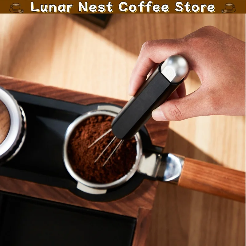 New Hero Retractable Coffee Stirrer Espresso Wdt Tool Clump Breaker Portable Retractable Storage For Home Barista Coffee Brewing