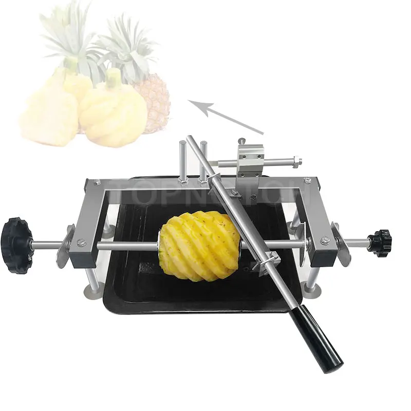 Manual Pineapple Peel Stripping Machine Mini Hand Ananas Comosus Peel Removing Maker