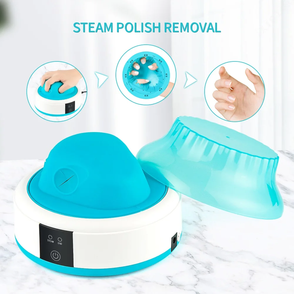 

iebilif Steam Polish Remover Machine 36W Steam Acrylic Nail Polish Remover Machine Acetone Soak Off Gel Polish Removal Tool Kit