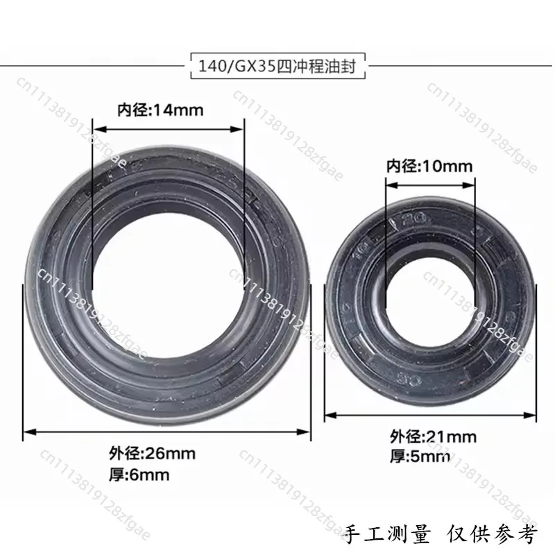 50PCS Crankshaft Oil Seal for Honda GX35 FG100 4-Stroke Engine Tiller Brush Cutter Trimmer Blower 140F GX 35 Parts #91214-ZM3-00