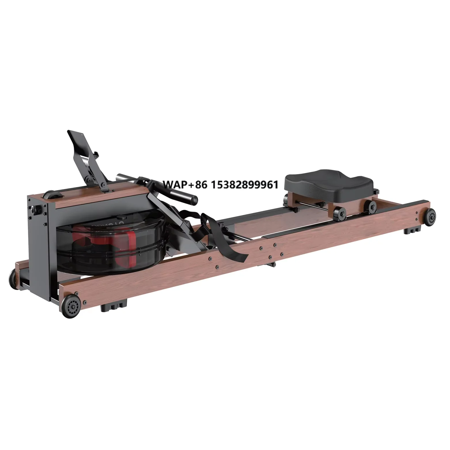 

Eco-Friendly Wood Water Rowing Machine-1 Year Warranty 130KG Max User Weight Ergonomic Foldable Design for Home Use